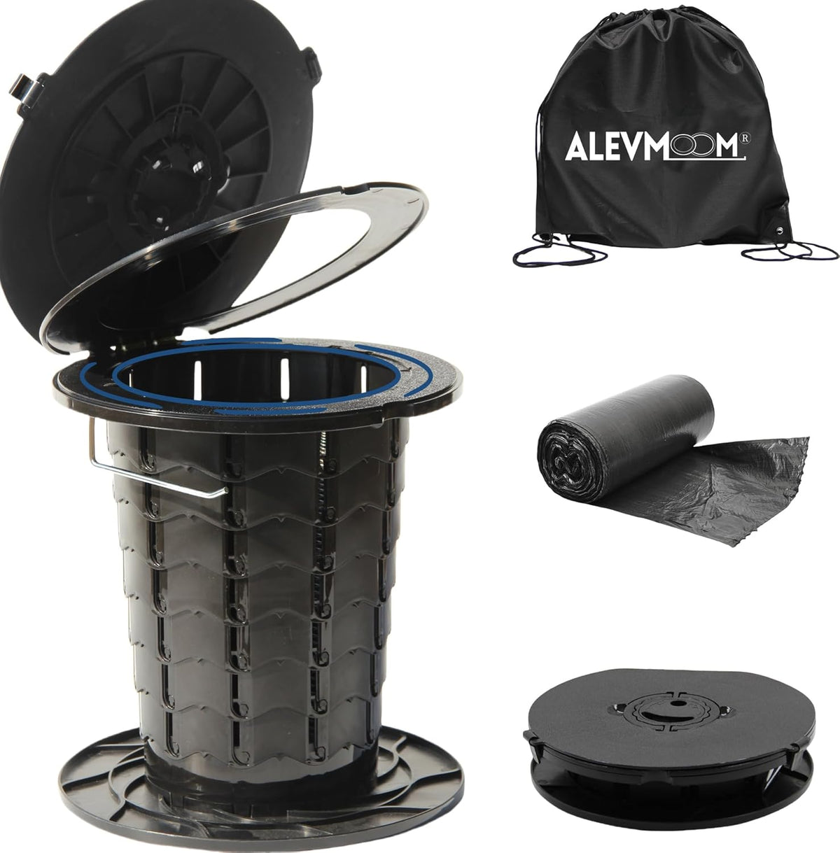 Portable Toilet with Adjustable Height