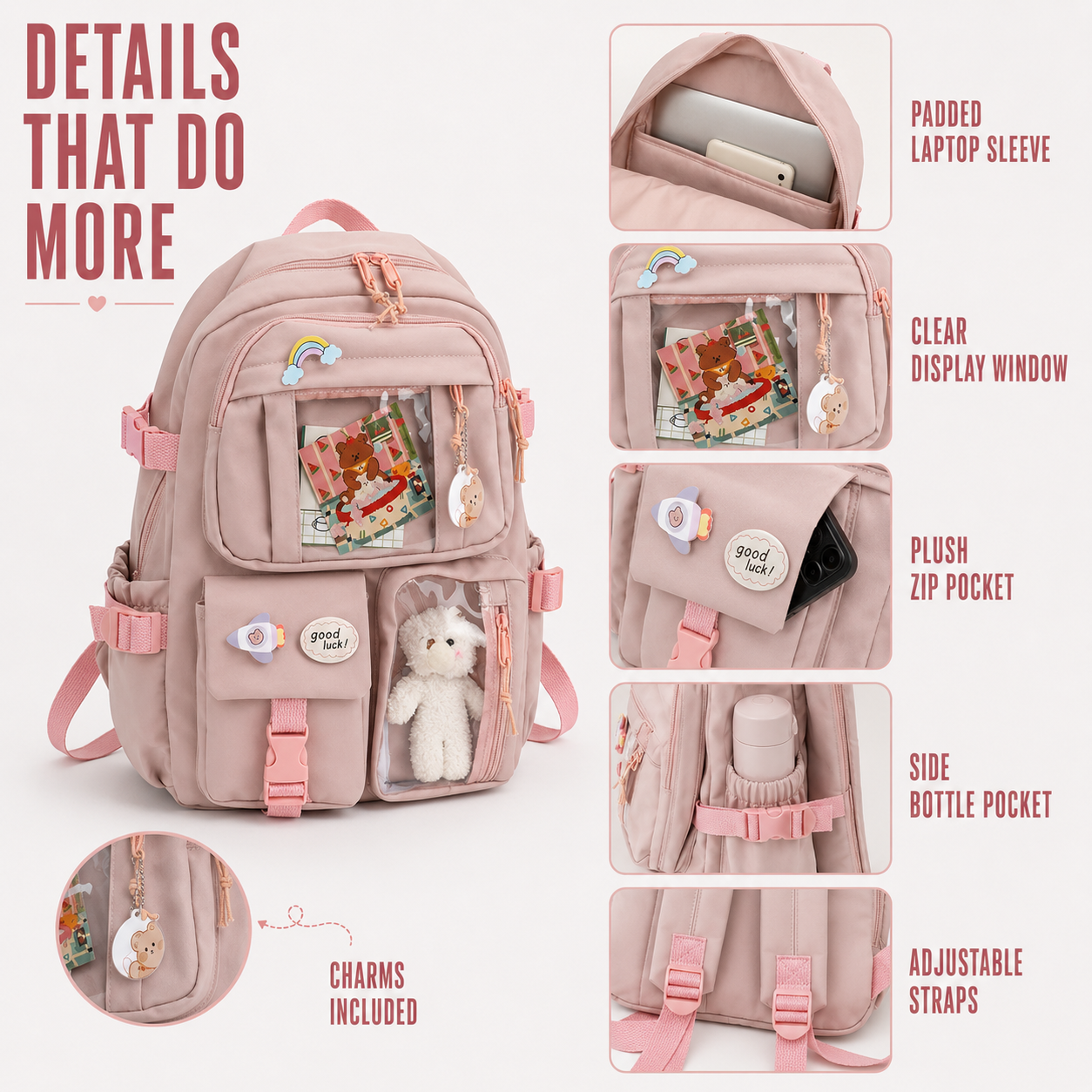 Preppy Style Student Backpack