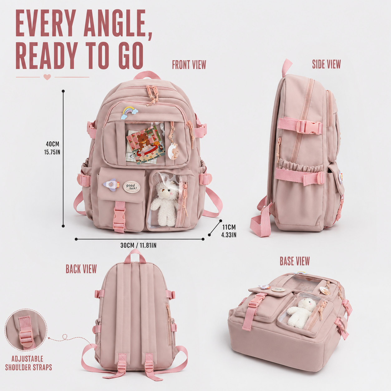 Preppy Style Student Backpack