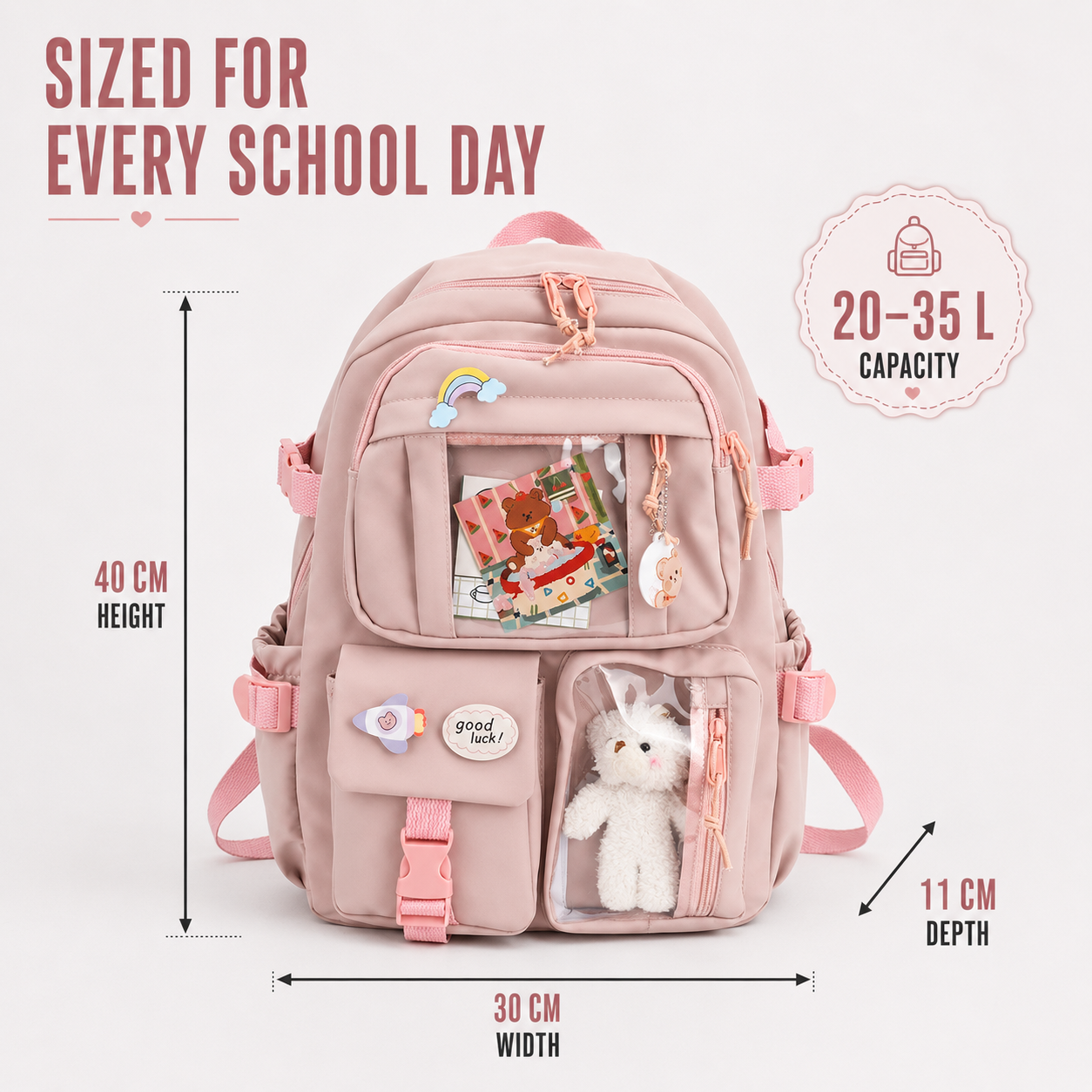 Preppy Style Student Backpack