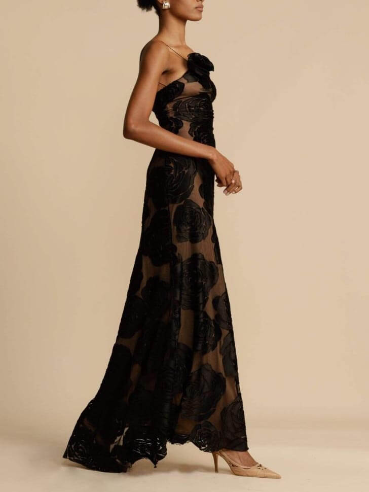 Image of Priscilla | Women's One Shoulder Maxi Dress