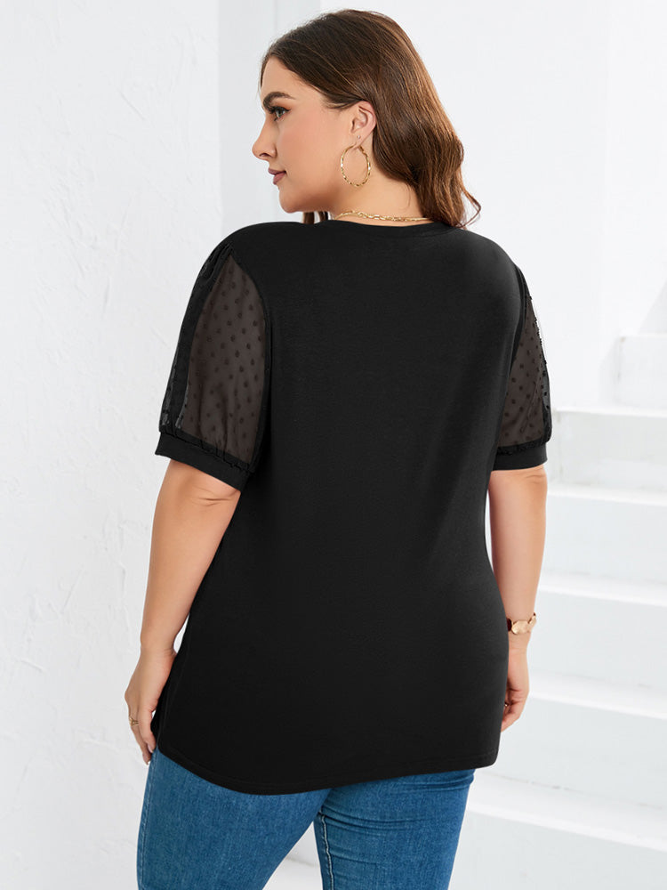 Image of Priscilla | Women's Puff Sleeve V-Neck Top