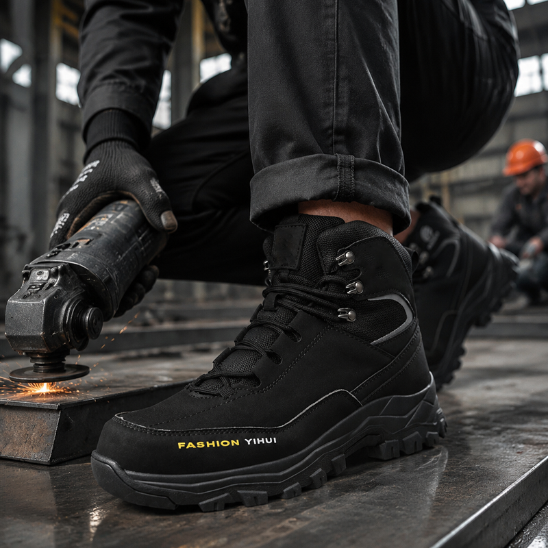 Puncture-Resistant, Non-Slip Safety Work Boots