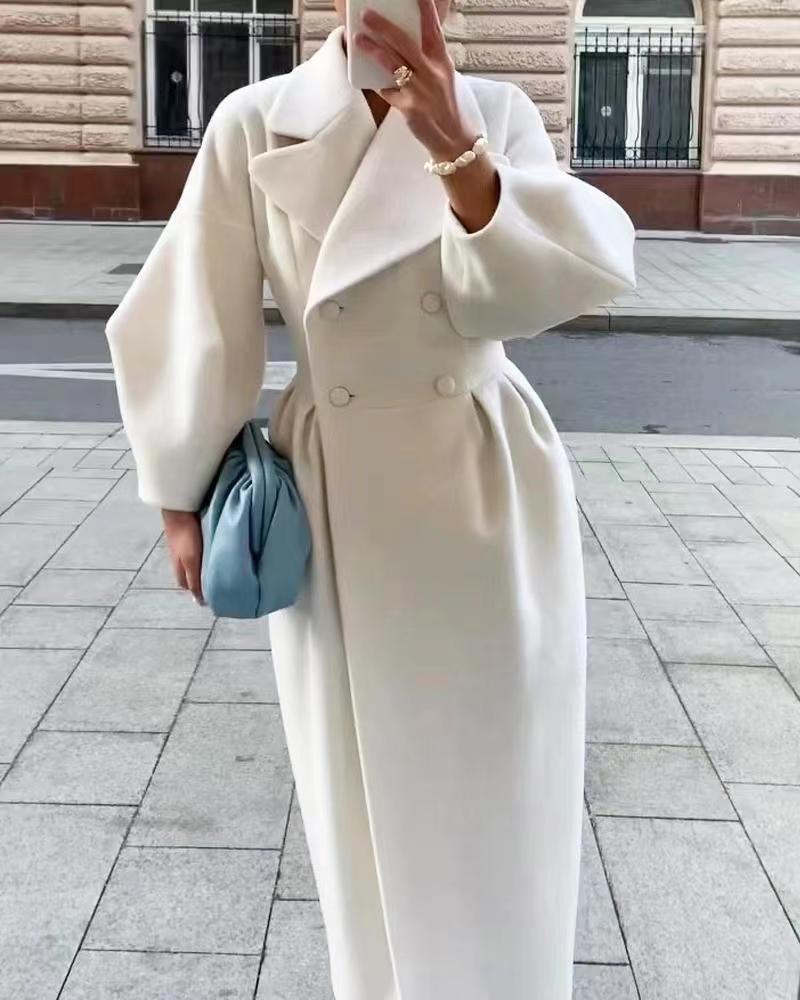 Image of Rachael | Women's Double Breasted Long Coat