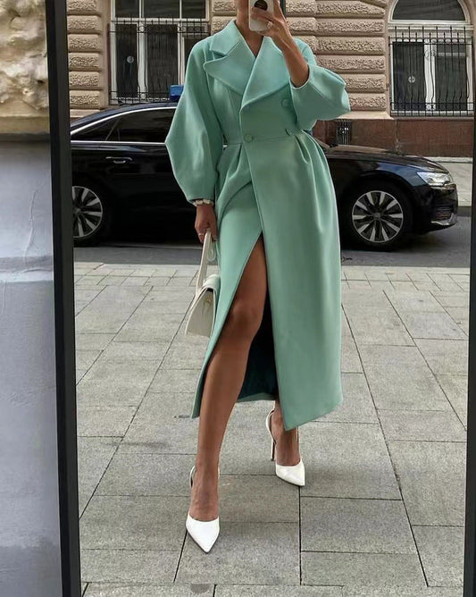 Image of Rachael | Women's Double Breasted Long Coat