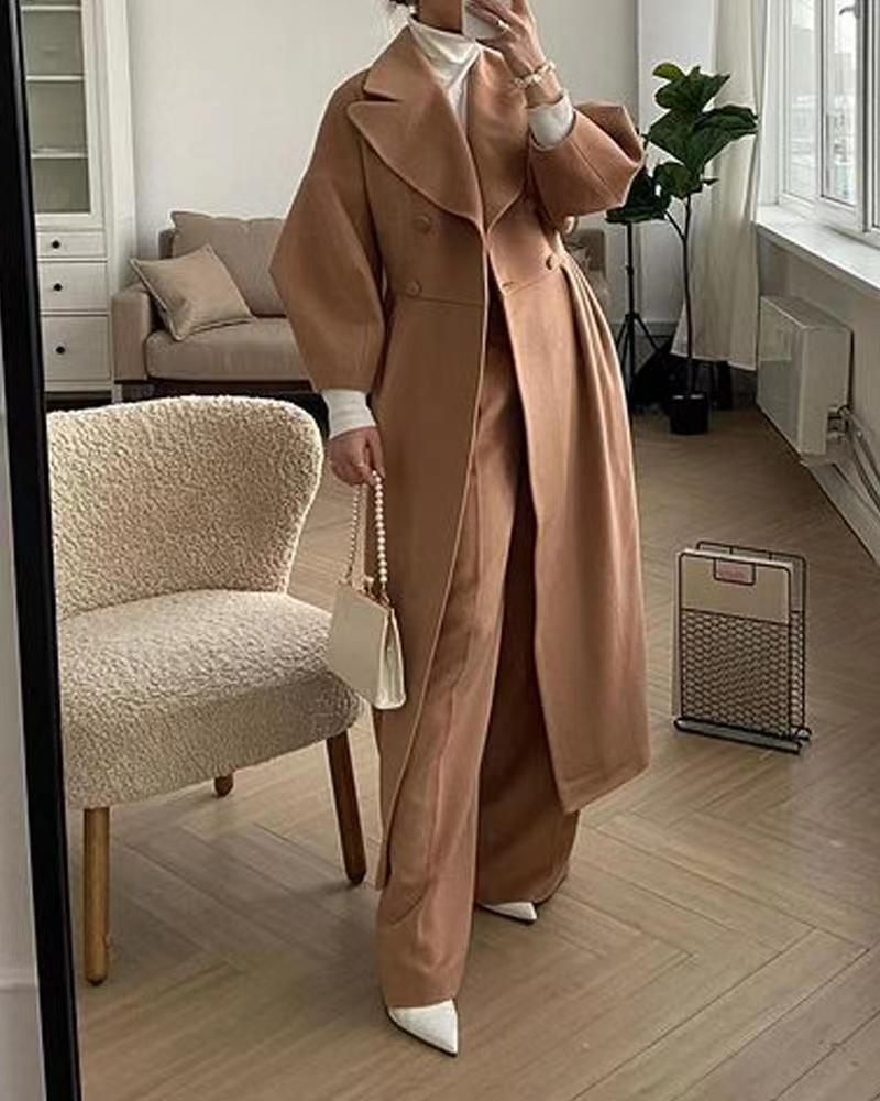 Image of Rachael | Women's Double Breasted Long Coat