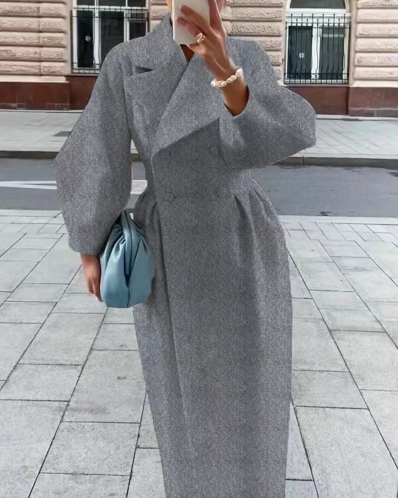 Image of Rachael | Women's Double Breasted Long Coat