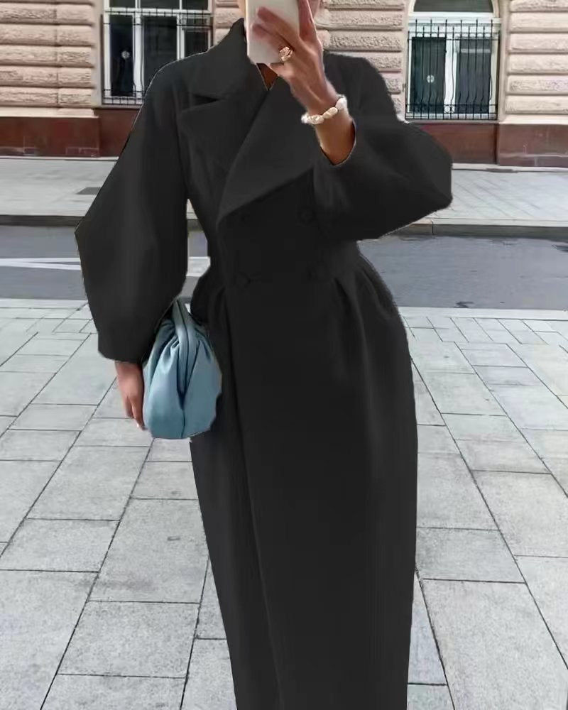 Image of Rachael | Women's Double Breasted Long Coat