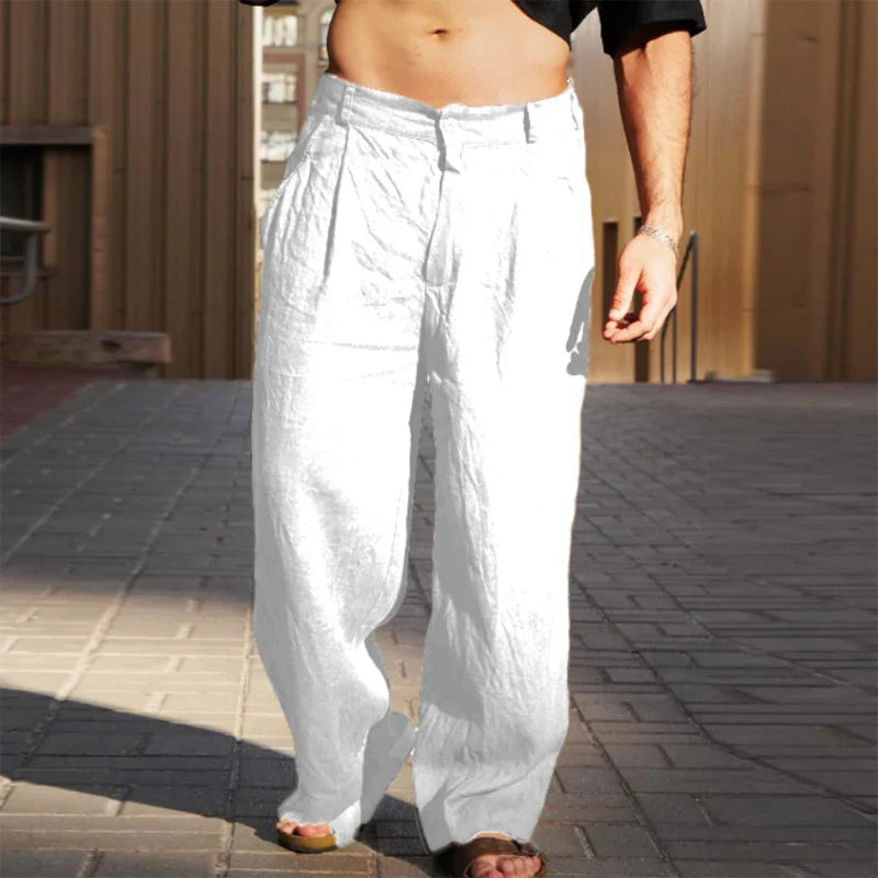 Image of Randall | Men's Pleated Wide Leg Pants
