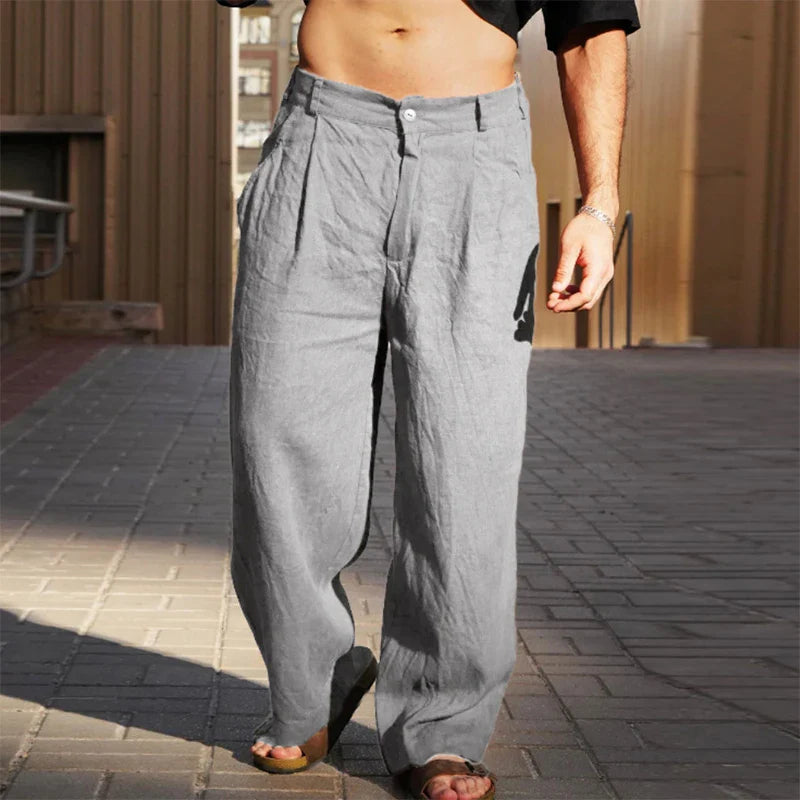 Image of Randall | Men's Pleated Wide Leg Pants