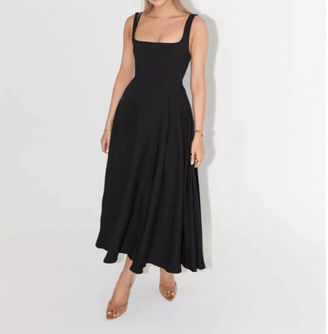 Image of Reagan | Women's Sleeveless Fit and Flare Midi Dress