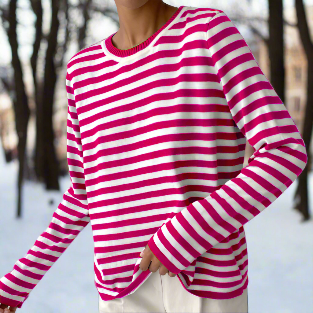 Image of Reagan | Women's Striped Long Sleeve T-Shirt