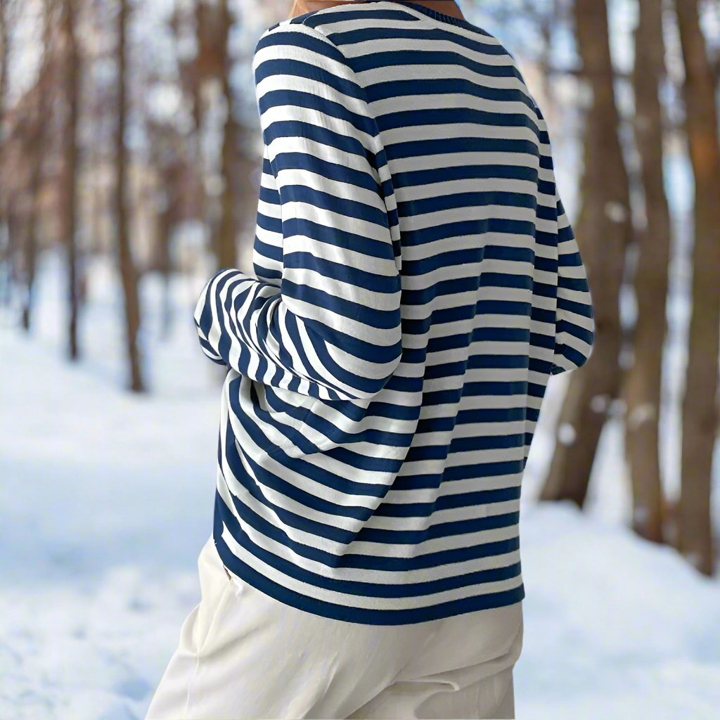 Image of Reagan | Women's Striped Long Sleeve T-Shirt