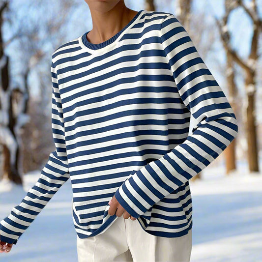 Image of Reagan | Women's Striped Long Sleeve T-Shirt