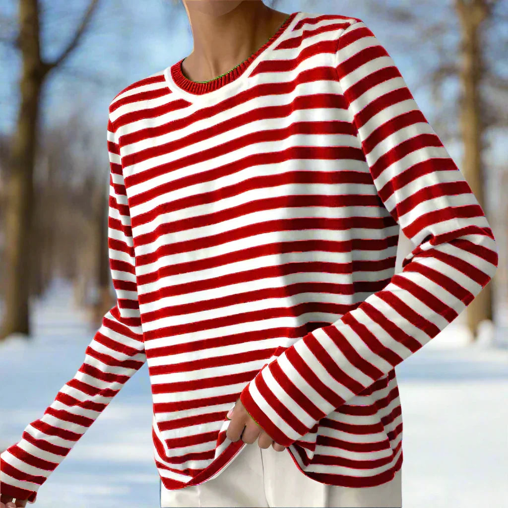 Image of Reagan | Women's Striped Long Sleeve T-Shirt