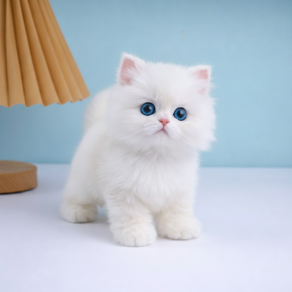 Realistic Persian Interactive Plush Robotic Cat Toy