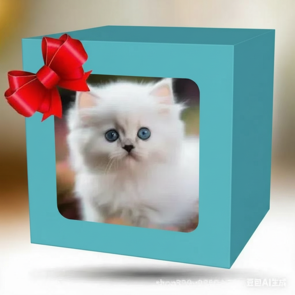 Realistic Persian Interactive Plush Robotic Cat Toy