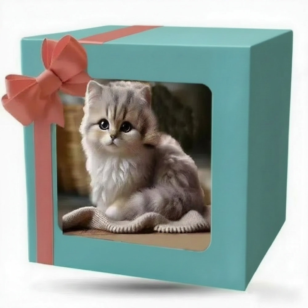 Realistic Persian Interactive Plush Robotic Cat Toy