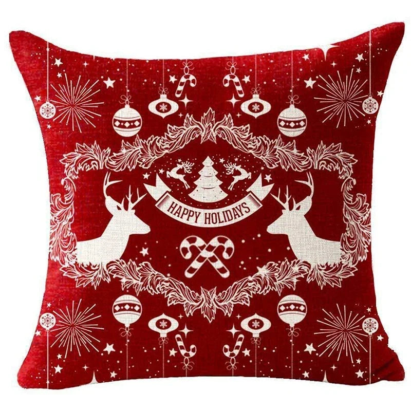 Red Christmas Throw Pillow