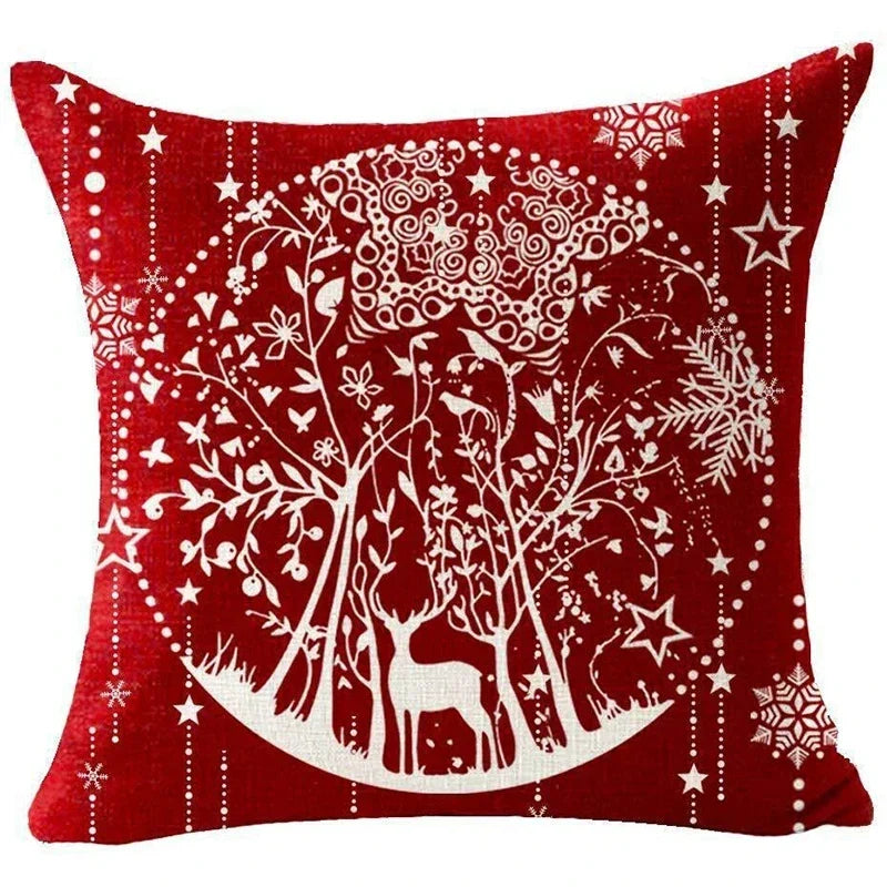 Red Christmas Throw Pillow