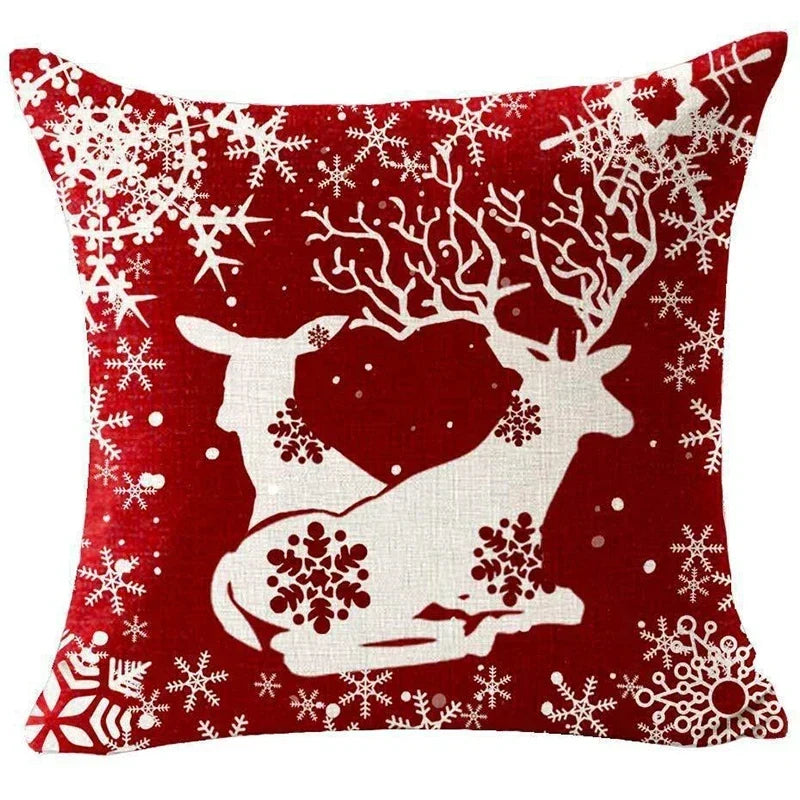 Red Christmas Throw Pillow