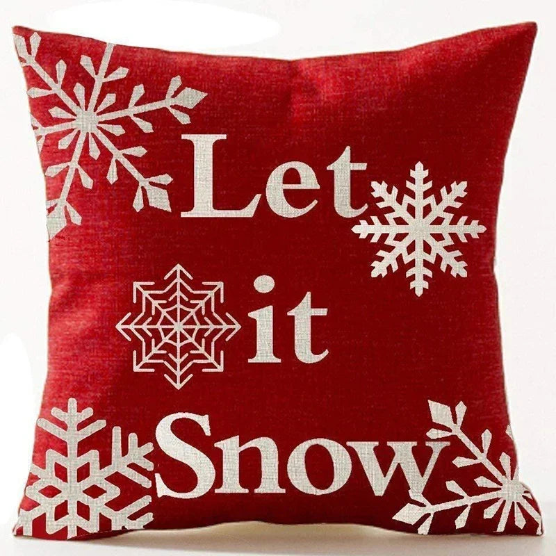Red Christmas Throw Pillow