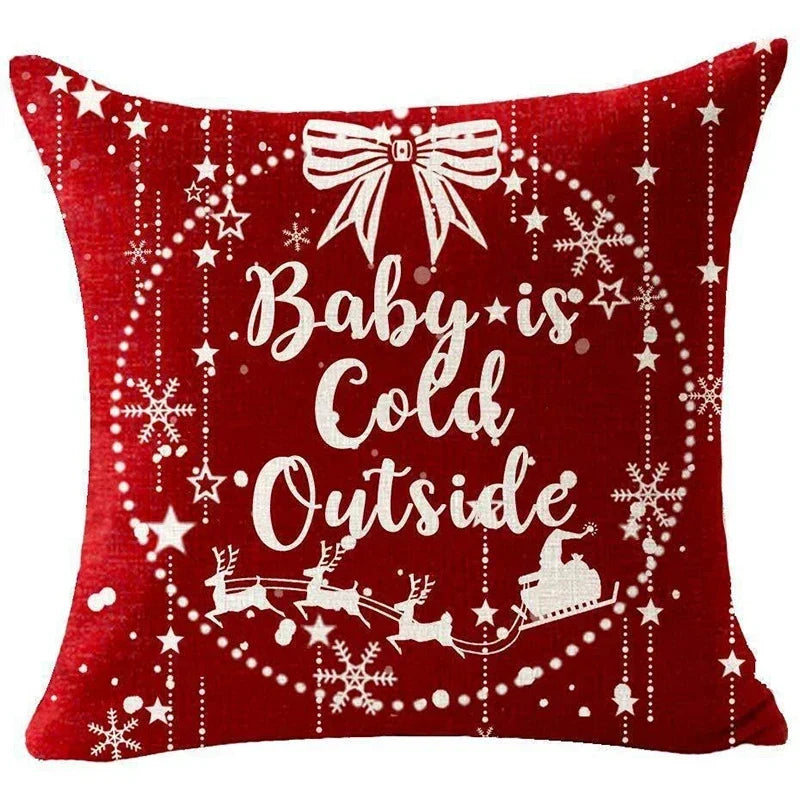 Red Christmas Throw Pillow