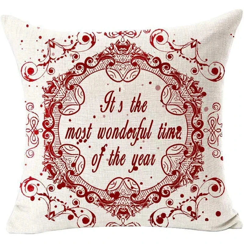 Red Christmas Throw Pillow