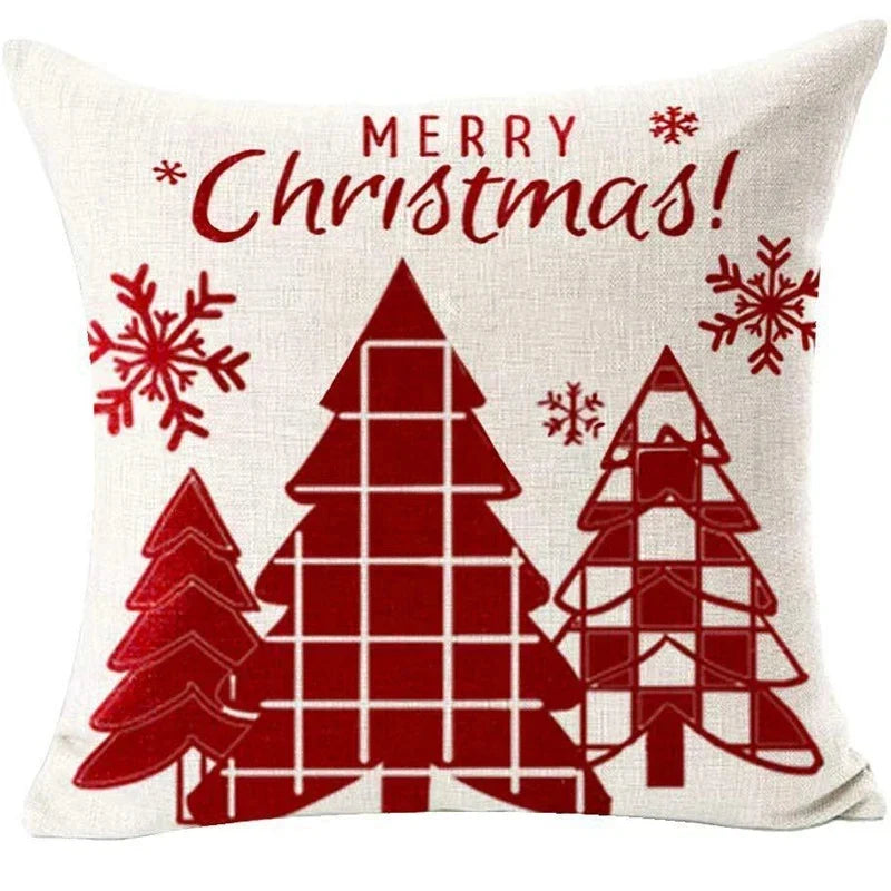 Red Christmas Throw Pillow