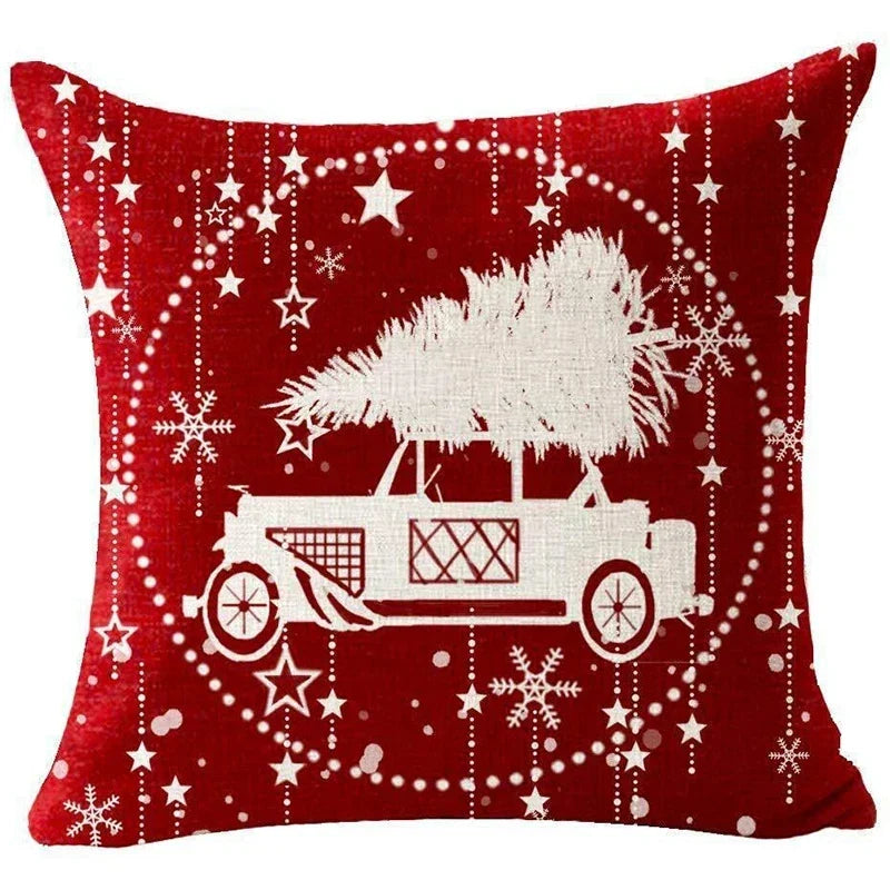 Red Christmas Throw Pillow