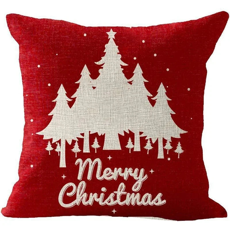 Red Christmas Throw Pillow