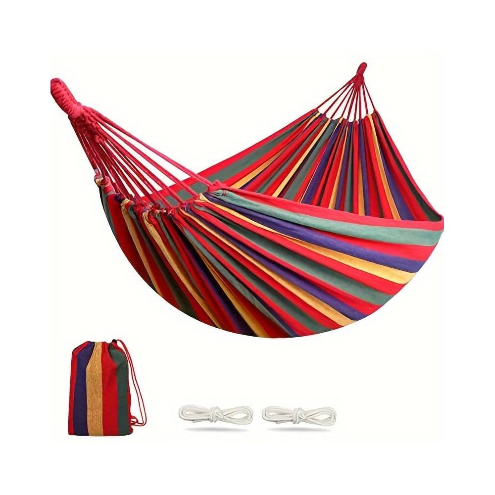 Red Striped Camping Hammock