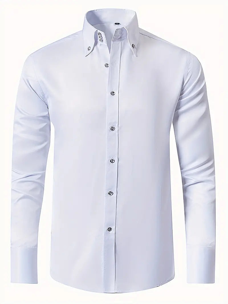 Image of Reece | Men's Slim Fit Button-Down Shirt