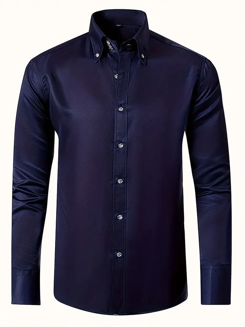 Image of Reece | Men's Slim Fit Button-Down Shirt