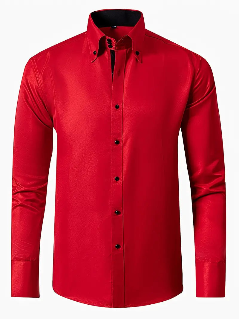 Image of Reece | Men's Slim Fit Button-Down Shirt