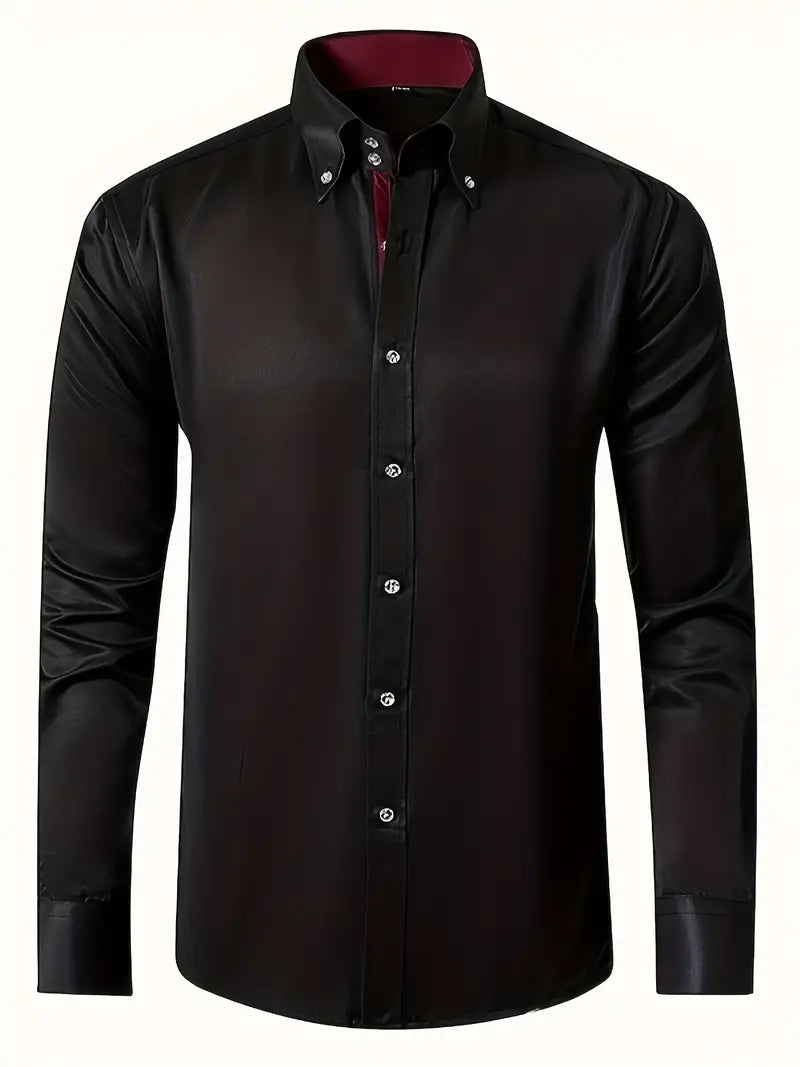 Image of Reece | Men's Slim Fit Button-Down Shirt