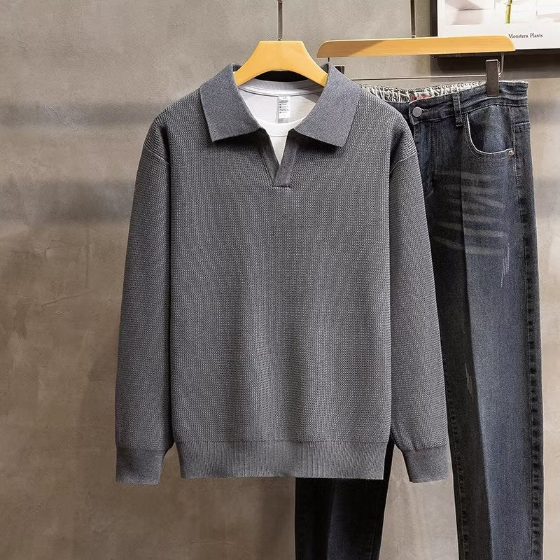 Image of Reid | Men's Collared Pullover Sweater