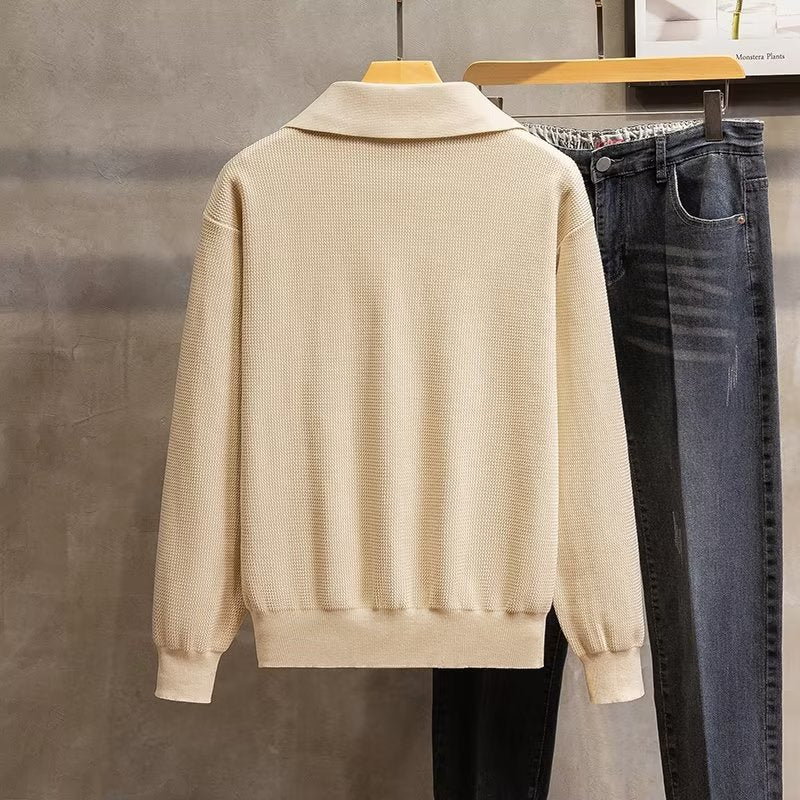Image of Reid | Men's Collared Pullover Sweater