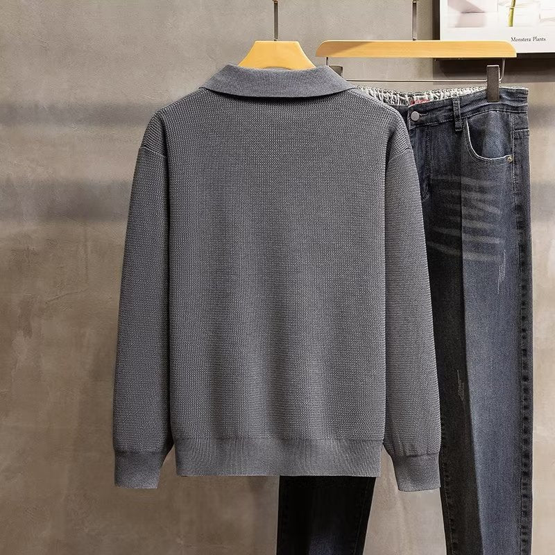 Image of Reid | Men's Collared Pullover Sweater