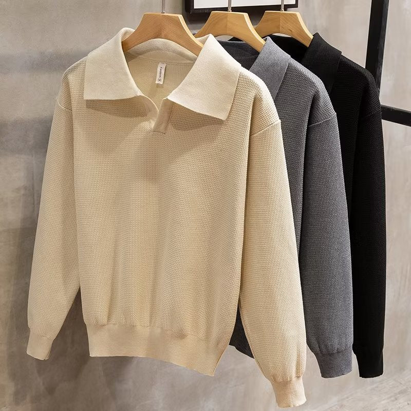 Image of Reid | Men's Collared Pullover Sweater