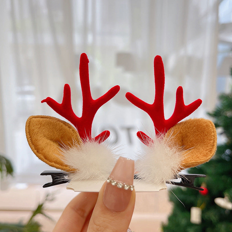 Reindeer Antlers Christmas Hair Clip