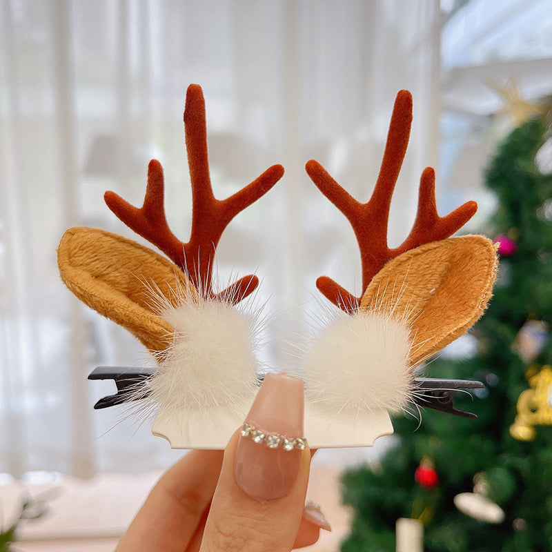 Reindeer Antlers Christmas Hair Clip