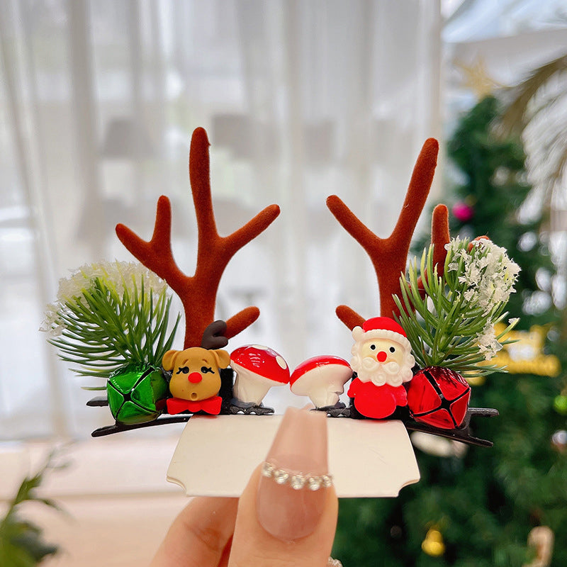 Reindeer Antlers Christmas Hair Clip