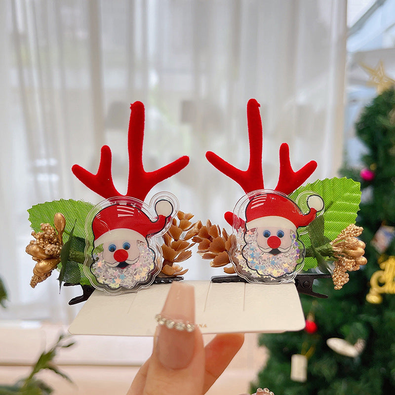 Reindeer Antlers Christmas Hair Clip