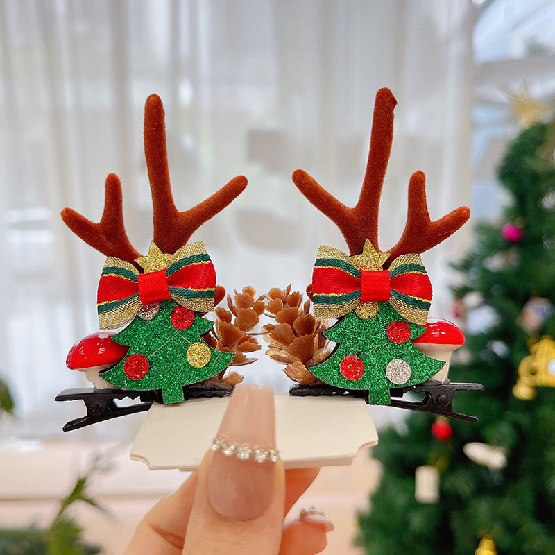 Reindeer Antlers Christmas Hair Clip