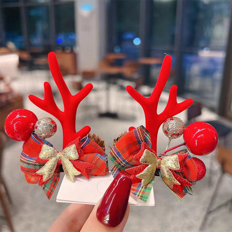 Reindeer Antlers Christmas Hair Clip