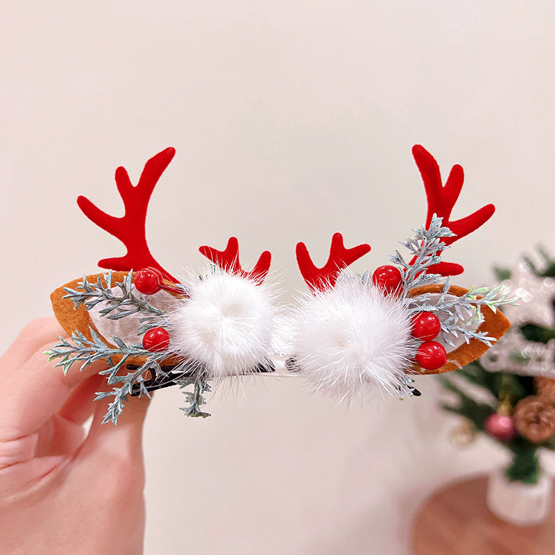 Reindeer Antlers Christmas Hair Clip
