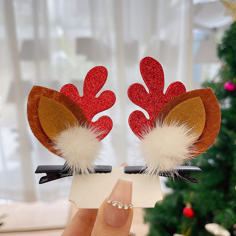 Reindeer Antlers Christmas Hair Clip
