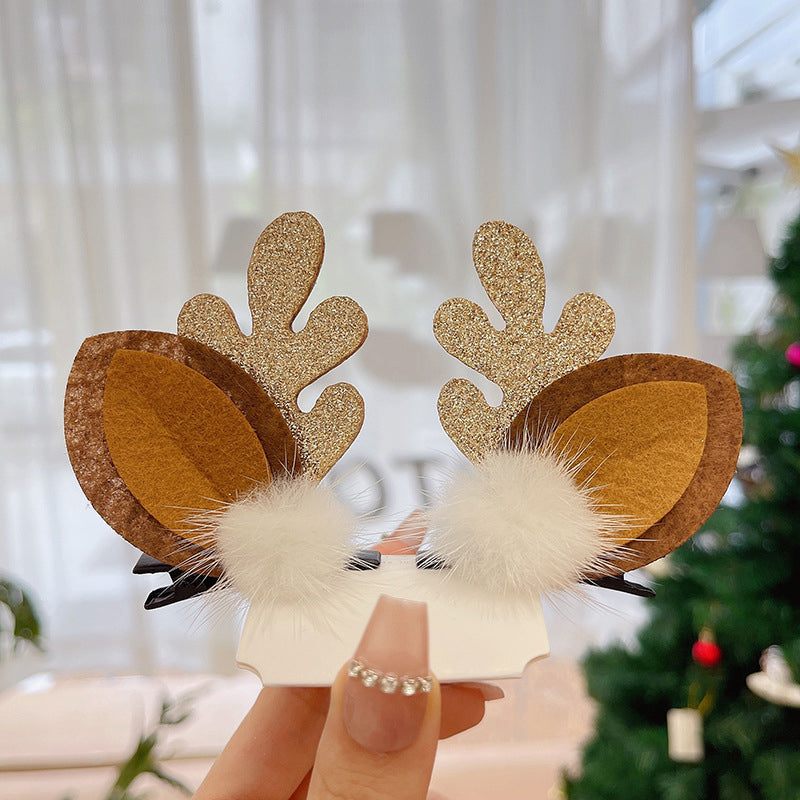 Reindeer Antlers Christmas Hair Clip