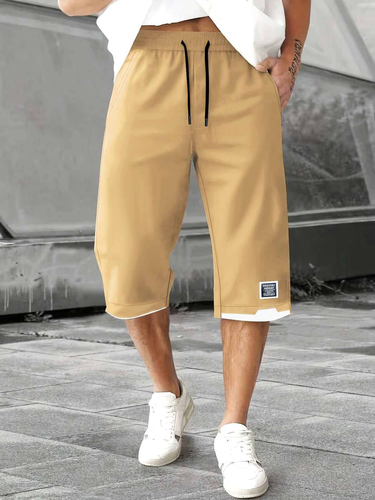 Relaxed Drawstring Shorts